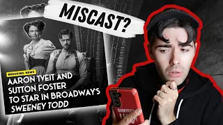 NEWS: are the new Sweeney Todd leads miscast? | Aaron Tveit and Sutton Foster join Broadway revival