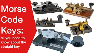 Morse Code Keys: straight or pump handle #morsecode #morsekeys #morsecodekeys