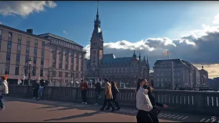 Walk through Hamburg Germany, Spring of 2021 - Virtual Travel