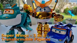 Super Wings - Golden Boy (Deluxe) Tino and Leo (Regular) - Plastic toys