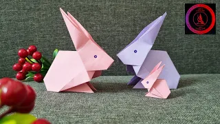 Origami Rabbit | Easy Paper Rabbit | DIY Cute crafts | Athi's Crafty Coop