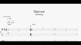 Neil Young - Harvest (bass tab)