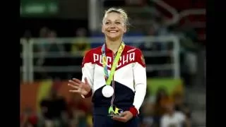 Серебряная медаль Мария Пасека спортивная гимнастика, опорный прыжок