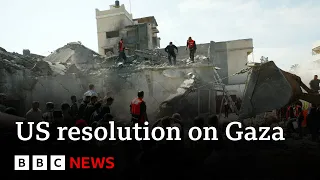 Israel-Gaza war: US calls for temporary ceasefire in UN text | BBC News