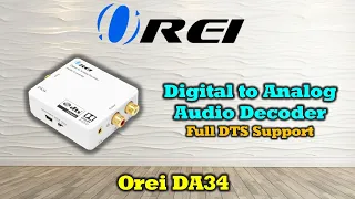 Best Digital to Analog Audio Converter |Connect Sennheiser Headphones: OREI DA34