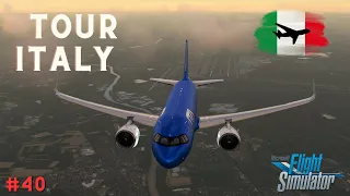 🔴MSFS LIVE | TOUR ITALY #40 - [LIEO] OLBIA ✈ [LIMZ] CUNEO | A32NX