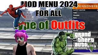 GTA V PS4 full detailed Mod menu for all types of Outfits (Part 2)