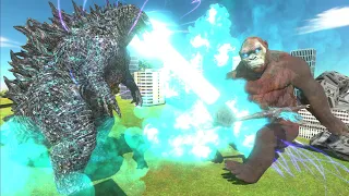 Godzilla x Kong: Blue Nuclear Godzilla vs. Skar King! - Animal Revolt Battle Simulator
