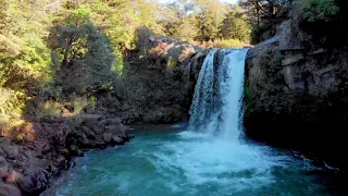 [FREE VIDEO] Tawhai waterfalls from drone, New Zealand, 4K/HD