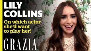 Lily Collins on which actor she'd want to play her in a movie about her life