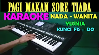 GUBUK DERITA - Yusnia | KARAOKE NADA WANITA || DANGDUT LAWAS