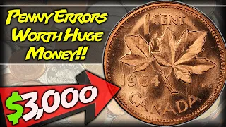 Top 10 Most Valuable Canadian Penny Errors!!