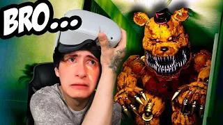 jugue FNAF en VR y me HIZO LLORAR en directo JAJA