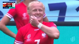 Poland Rugby vs China 7s Women Challenge Trophy Quarter Finals Rugby World Cup 7s 2022 South Africa