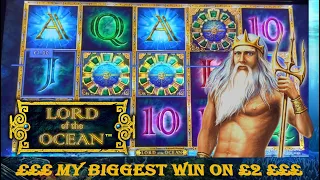 £££ My BIGGEST Bonus WIN on £2 BET £££ Lord of the Ocean