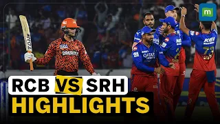 IPL Match Highlights Match 41 | Royal Challengers Bengaluru Beat Sunrisers Hyderabad By  35 Runs