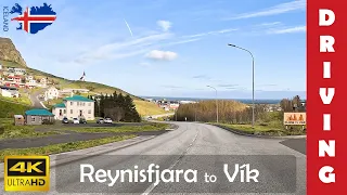 Driving in Iceland 6: From Reynisfjara beach to Vik i Myrdal | 4K 60fps