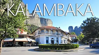The town of Kalambaka (Καλαμπάκα), Greece