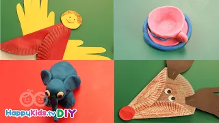 Paper Plate and Play Doh | Holiday Origami Making | Kid's Crafts and Activities | Happykids DIY