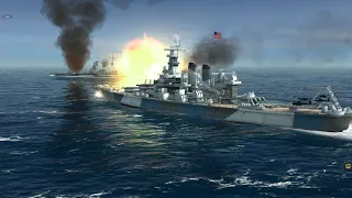 4 British Battleships Vs The Bismarck | Atlantic Fleet