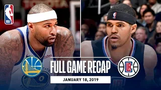 Full Game Recap: Warriors vs Clippers | DeMarcus Cousins' First Game With Golden State