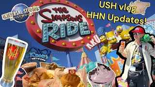 Universal Studios vlog! Fast & Furious Roller Coaster/ HHN Mazes updates. Full Day at Simpsons Land!