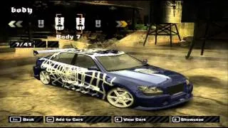 Need for Speed Most Wanted tuning Lexus IS 300