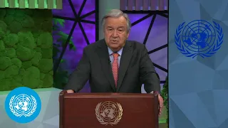 "1.5-degree goal is on life support" - UN chief | Economist Sustainability Summit | United Nations