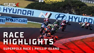 Key moments from Superpole Race on 'The Island' 🔑 | #AUSWorldSBK 🇦🇺