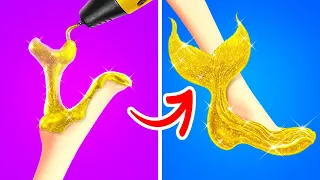 😱OMG!!!😱Mermaid Lost the Shoes!😱🧜‍♀️ Best Crafts And Ideas How to Be a Mermaid By 123 GO Like!