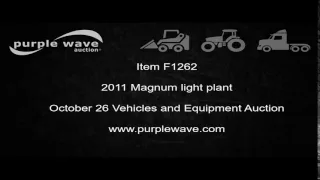 2011 Magnum light plant for sale | no-reserve Internet auction October 26, 2016