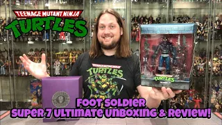 Teenage Mutant Ninja Turtles Foot Solider Super 7 Ultimate Unboxing & Review!