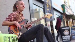 Marc Rebillit - Funk Emergency - Dr Funk Slap Bass Cover  🎸 Busking in Newquay