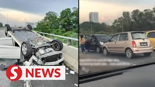 Elderly man arrested for driving against traffic flow on highway