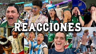 Las Mejores Reacciones de Youtubers al Argentina 2-0 México #2