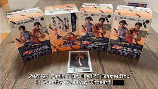 2023 - 24 Panini NBA HOOPS Blaster Box x4 | Wemby Giveaway Chosen!!