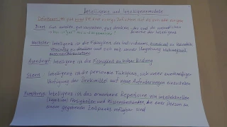 Psychologie: Intelligenz, was ist das? Teil 1: Definitionen von Intelligenz