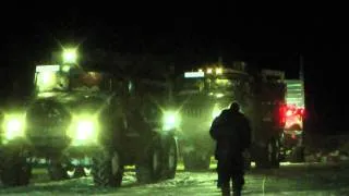 Taimyr 2011. Day 24. Truck in the ice crust trap.