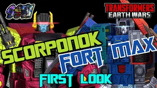 SCORPONOK AND FORT MAX first look Transformers Earth Wars