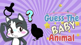 Learn Baby Animal Names | Can you Guess these Baby Animals? | Animal Vocabulary #kidsquiz