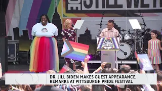 Jill Biden attends Pittsburgh Pride