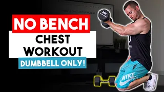 Dumbbell Only Chest Workout for Men (WITHOUT A BENCH!) | 8 No Bench Dumbbell Chest Exercises