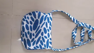 How to make the New design sling bag cutting and stitching/cross body bag/DIy bag making tutorial.