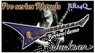 Jackson pro series Rhoads RR24Q trans purple review/demo #Jacksonguitars #Rhoads