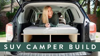 I Turned My SUV Into A CAMPER | Easy DIY Platform Build