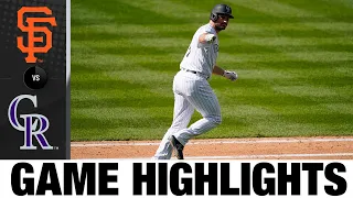 5-run 7th propels Rockies to victory | Giants-Rockies Game Highlights 8/6/20