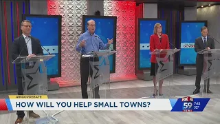 The candidates provided their input on how they would address critical infrastructure needs in small