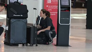 Mel c departs Sydney