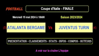 ATALANTA BERGAMON - JUVENTUS TURIN: Italian Cup Final - 2023/2024 season