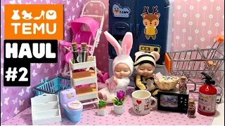 HUGE TEMU HAUL of MINIATURES #2 for Barbie dolls. Doll house props and accessories Unboxing & review